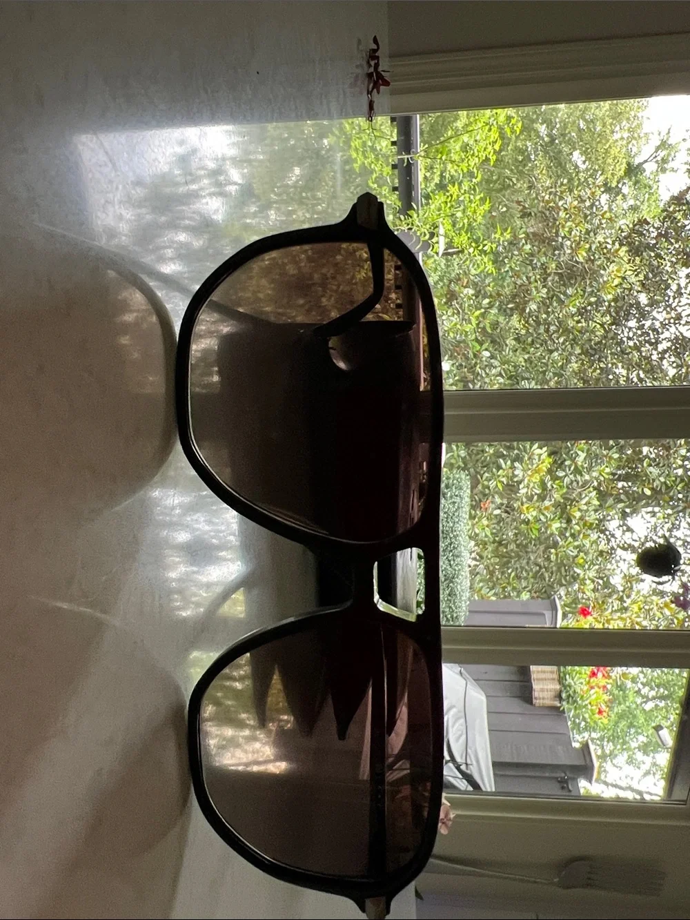 rag & bone Black Aviator Sunglasses with Brown Gradient Lenses